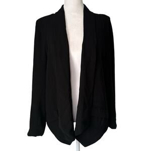 Cartonnier Anthropologie black open-front blazer size XS